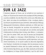 100 titres sur le Jazz, juillet 2007