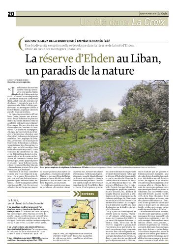 La réserve d'Ehden au Liban, un paradis de la nature - USJ - Album ...