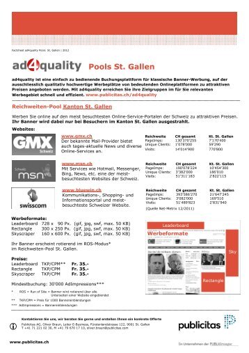 Pools St. Gallen - Publicitas AG