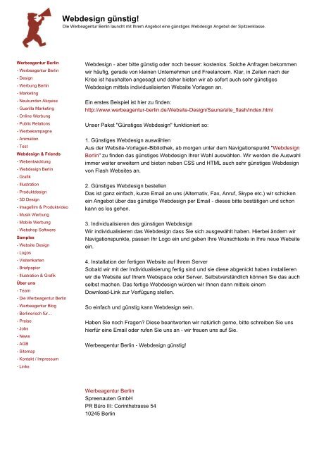 Webdesign Günstig Werbeagentur Berlin