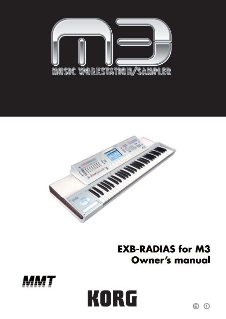 EXB-RADIAS for M3 Owner's manual - Korg