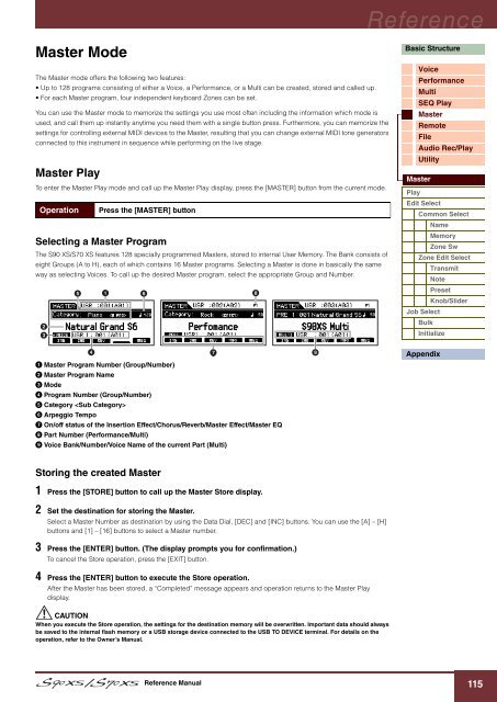 S90 XS/S70 XS Reference Manual - zZounds.com