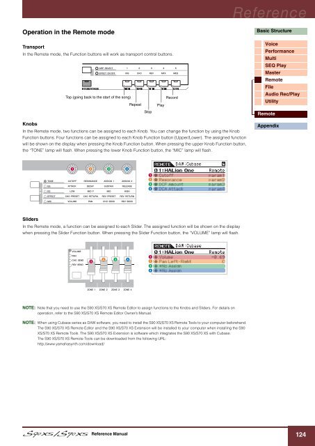 S90 XS/S70 XS Reference Manual - zZounds.com