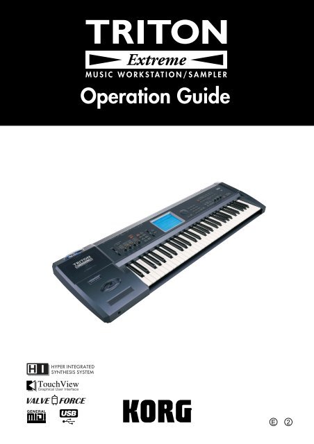 TRITON Extreme Operation Guide - Platinum Audiolab