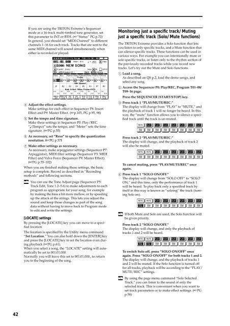 TRITON Extreme Operation Guide - Platinum Audiolab