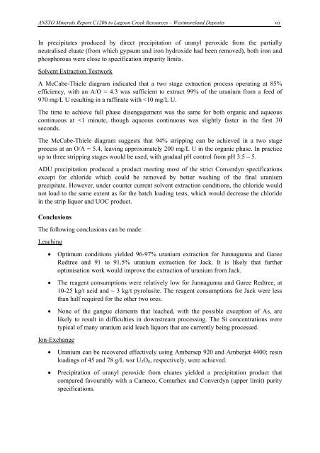 Laterite Leach Tests