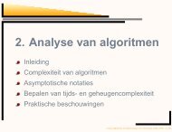 2. Analyse van algoritmen