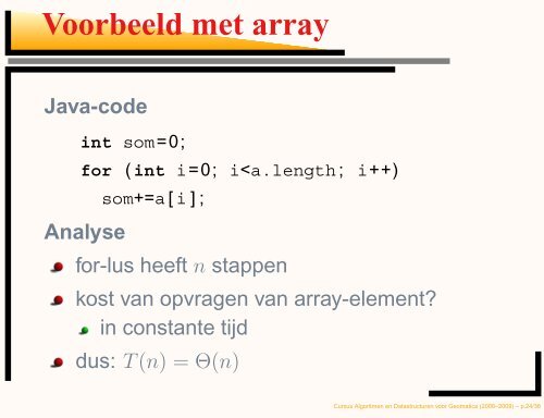 2. Analyse van algoritmen