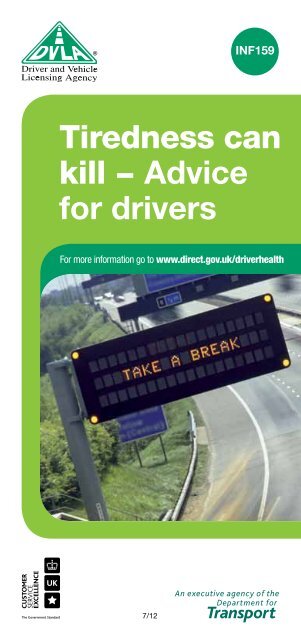 Tiredness can kill − Advice for drivers - Gov.uk