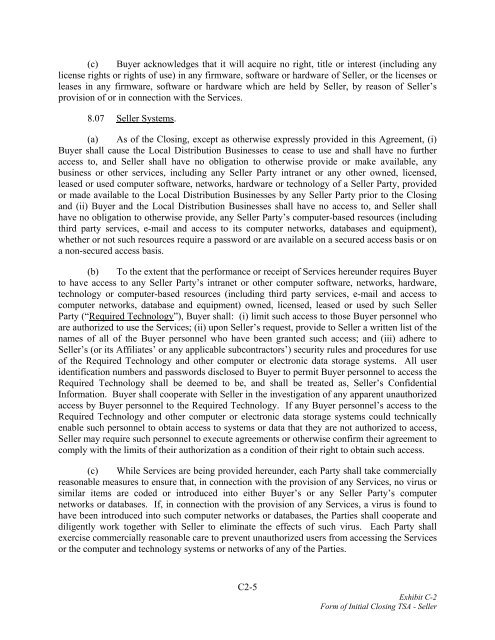 MASTER ASSET PURCHASE AGREEMENT BY ... - Canadian Stocks