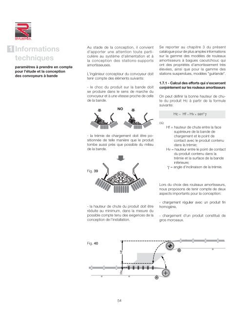 Informations techniques - Rulmeca