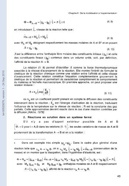 Apports combinés de l'expérimentation et de la modélisation à ... - TEL