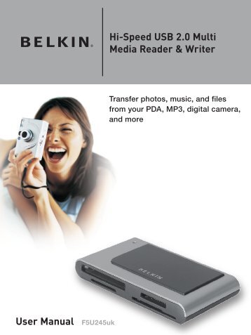 Hi-Speed USB 2.0 Multi Media Reader & Writer User Manual - Belkin