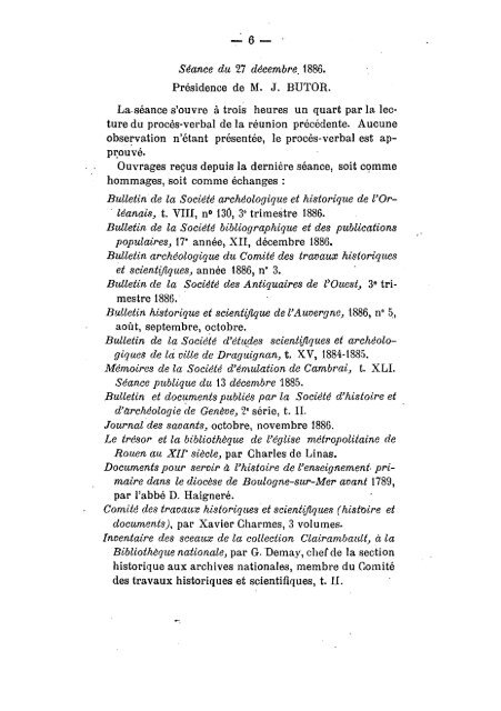 Bulletin Historique Trimestriel Vol. 8 1886-1891 - Ouvrages anciens ...