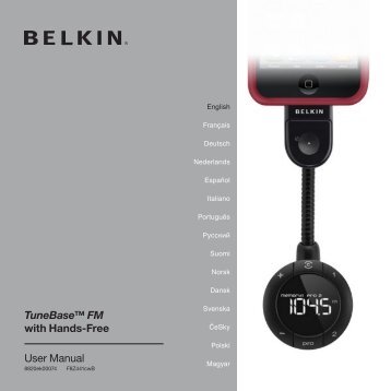 TuneBase™ FM with Hands-Free User Manual - Belkin