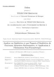 Thèse TELECOM Bretagne Analyse en Ondelettes et par Paquets d ...