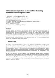 Vibro-acoustic signature analysis of the threshing process in ...