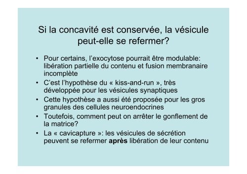 Description de l'exocytose - Laboratoire Matière et Systèmes ...