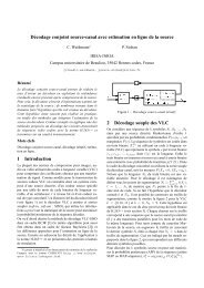 Décodage conjoint source-canal avec estimation en ligne de ... - ETIS