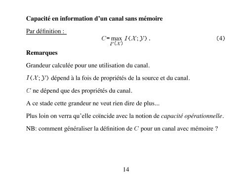 Canaux bruités et lutte contre le bruit 1. Introduction 2 ... - Montefiore