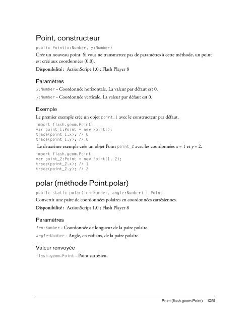 Guide de reference du langage ActionScript 2.0 - PowWeb