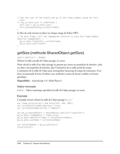 Guide de reference du langage ActionScript 2.0 - PowWeb