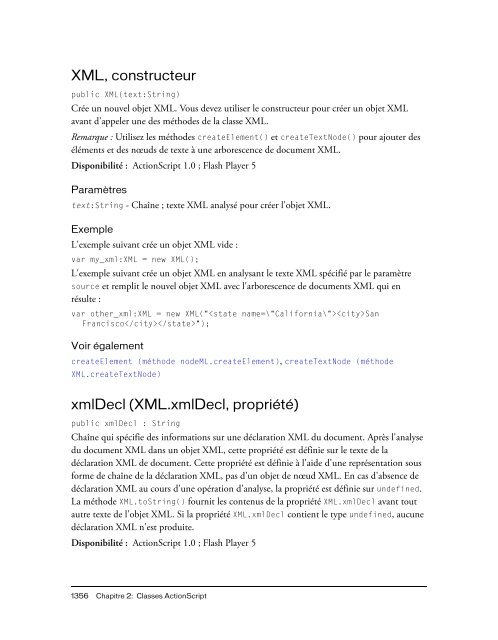Guide de reference du langage ActionScript 2.0 - PowWeb