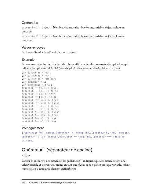 Guide de reference du langage ActionScript 2.0 - PowWeb