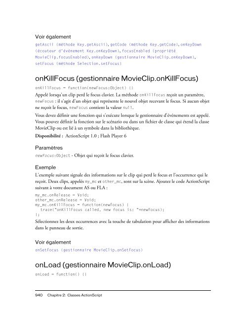 Guide de reference du langage ActionScript 2.0 - PowWeb