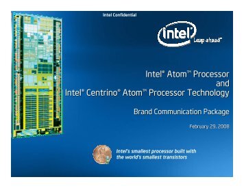 Intel® Atom™ Processor and Intel® Centrino® Atom™ Processor ...