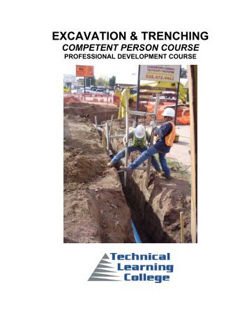 competent person- excavation - Technical Learning College