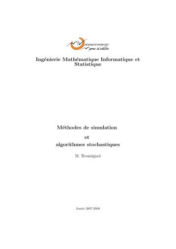 polycopié en format pdf - Université Paris-Est Marne-la-Vallée