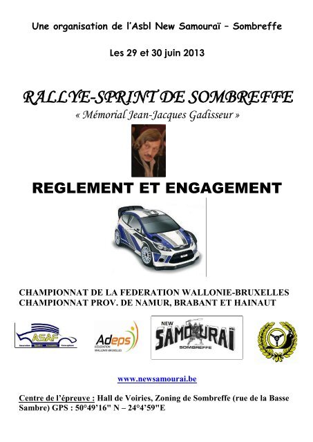 RALLYE-SPRINT DE SOMBREFFE - ASAF