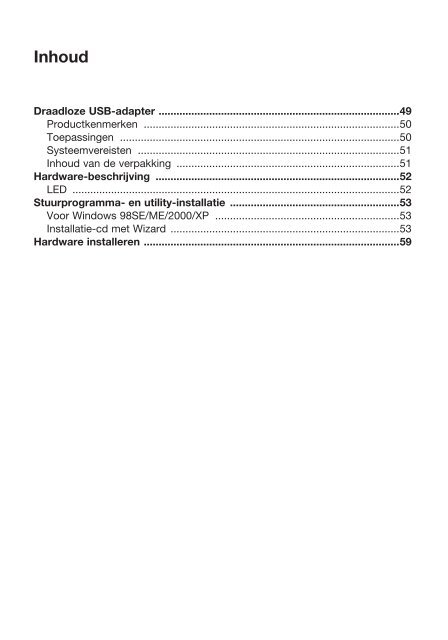 802.11g Wireless USB Adapter User Manual - Belkin