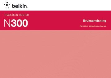 Bruksanvisning - Belkin