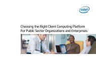 Choosing the Right Client Computing Platform For Public Sector - Intel