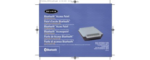 Bluetooth™ Access Point Point d'accès Bluetooth ... - Belkin