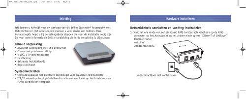 Bluetooth™ Access Point Point d'accès Bluetooth ... - Belkin