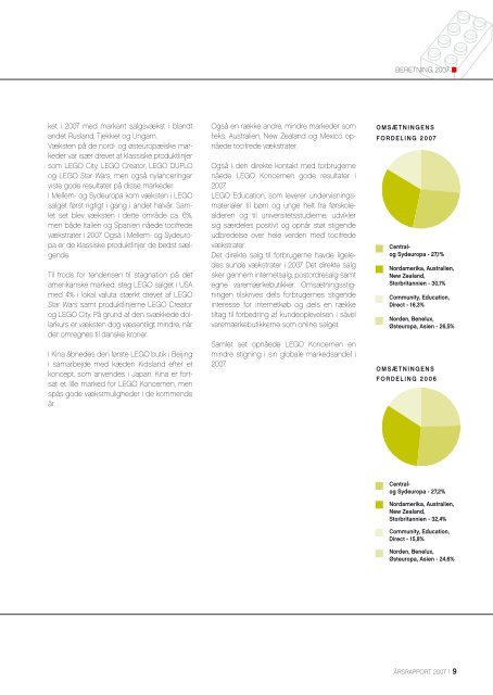 Årsrapport 2007 LEGO Koncernen