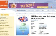 1000 Formules pour écrire une lettre en anglais