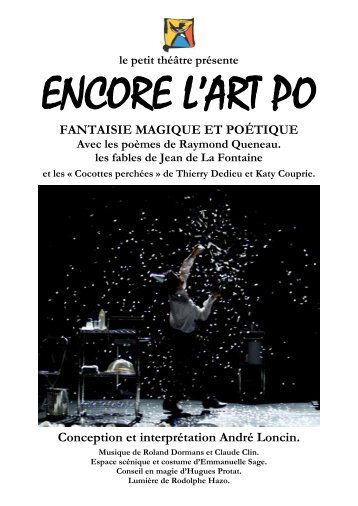 FANTAISIE MAGIQUE ET POÉTIQUE Conception ... - Le Petit Théâtre