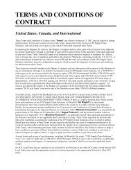 Terms and Conditions of Contract - UPS Supply Chain Solutions