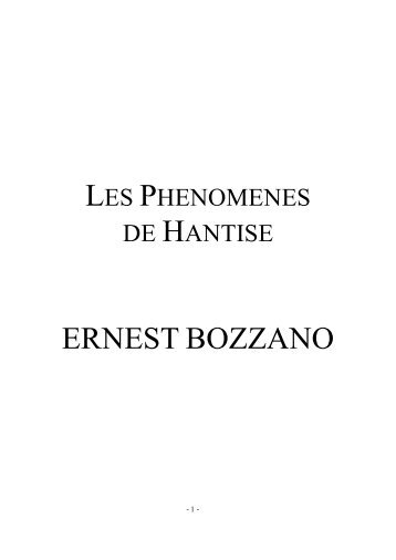 Ernest Bozzano - Les Phénomènes de Hantise.pdf