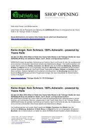 Keine Angst. Kein Schmerz. 100% Adrenalin - powered by Yeans ...