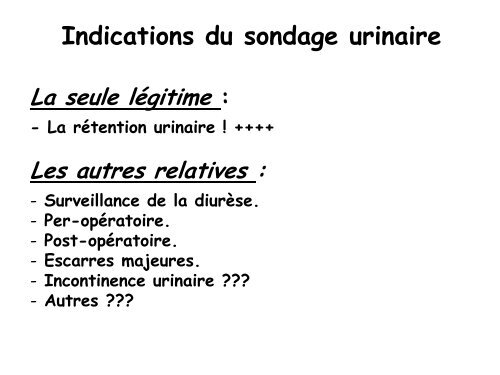 Sondage urinaire : les 10 commandements - arlin