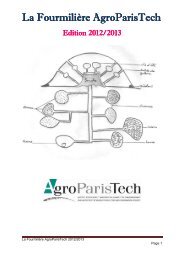 La Fourmilière La Fourmilière AgroParisTech AgroParisTech ...