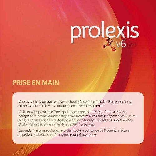 PRISE EN MAIN - ProLexis