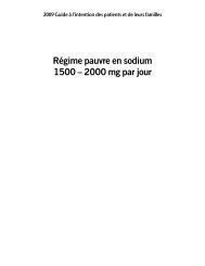 Régime pauvre en sodium 1500-2000 mg par jour - nshealth.ca