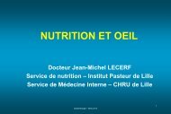 Nutrition et œil. J-M. Lecerf