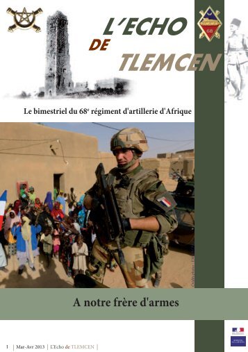 L'ECHO TLEMCEN - 68e régiment d'artillerie d'Afrique